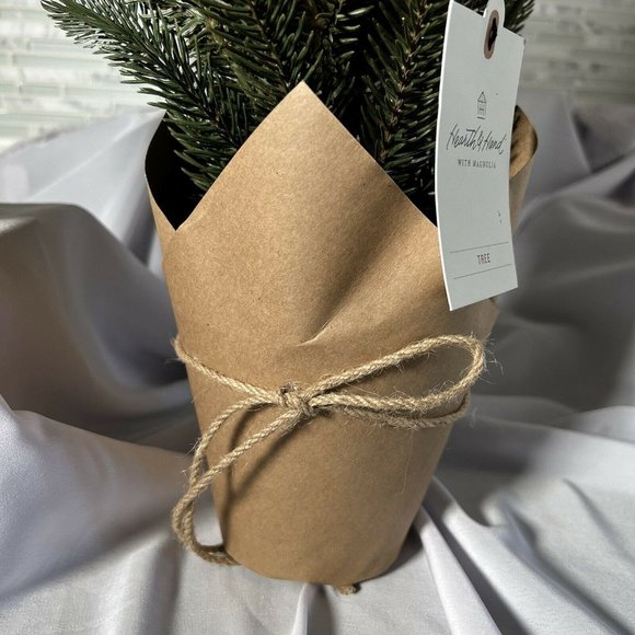 Hearth And Hand With Magnolia 22" Faux Pine Christmas Tree Craft Paper Planter - Picture 4 of 6